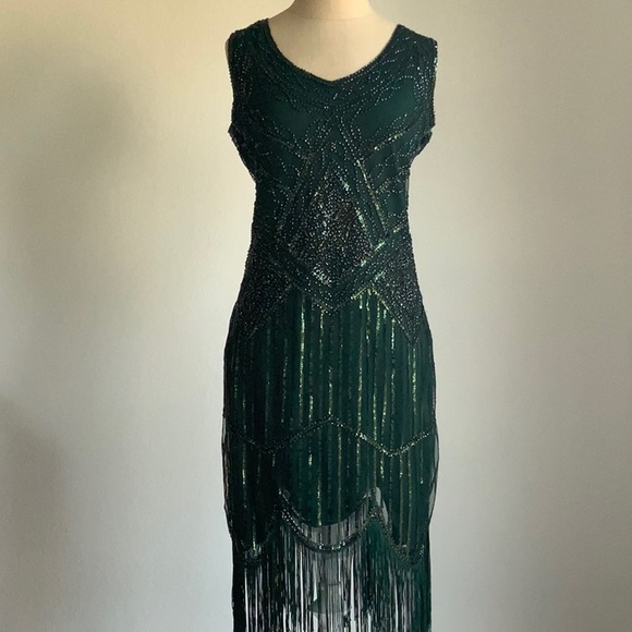 Costume Dresses & Skirts - NWT Gatsby 1920s style bead sequin flapper dress